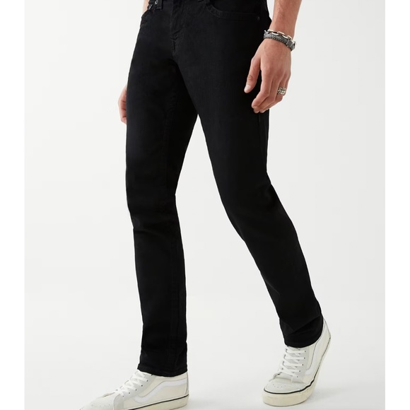 NWT Teen Boy True Religion Black Cotton Jeans - Rocco Skinny Size 14 Inseam 29" - Picture 3 of 11